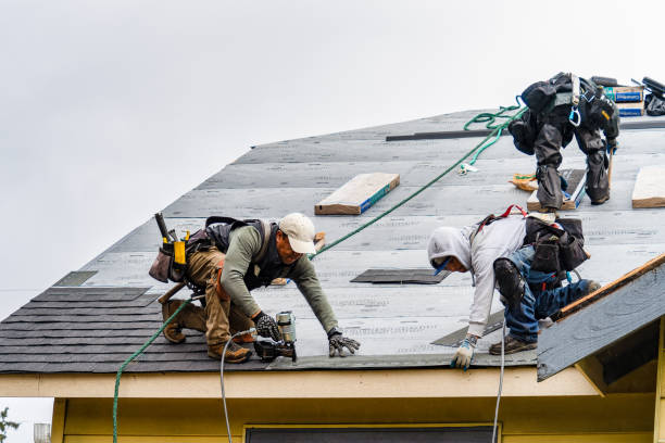 Professional Gutter Installation technician working in Aquasco, MD